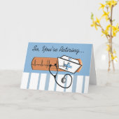 Funny Remüde Nurse Grußkarte Karte (Gelbe Blume)