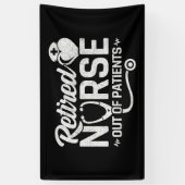 Funny Remüde Nurse Joke Pflege Ruhestand Banner (Vertikal)