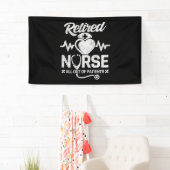 Funny Remüde Nurse Joke Pflege Ruhestand Banner (Insitu)