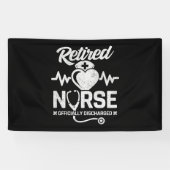 Funny Remüde Nurse Joke Pflege Ruhestand Banner (Horizontal)