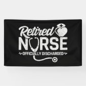 Funny Remüde Nurse Joke Pflege Ruhestand Banner (Horizontal)