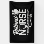 Funny Remüde Nurse Joke Pflege Ruhestand Banner (Vertikal)