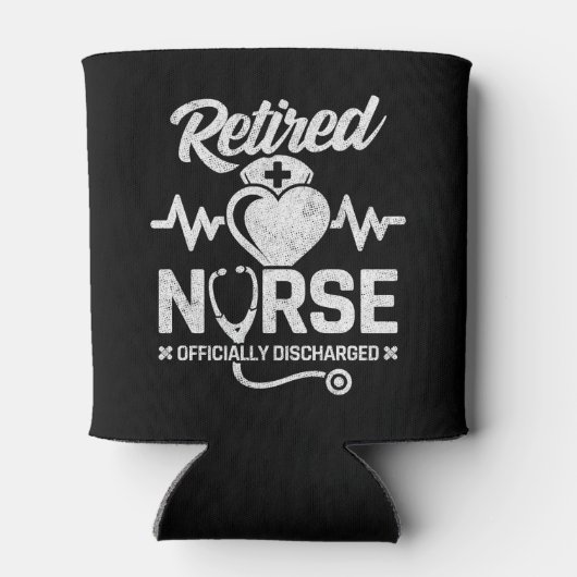 Funny Remüde Nurse Joke Pflege Ruhestand Dosenkühler (Rückseite)
