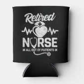 Funny Remüde Nurse Joke Pflege Ruhestand Dosenkühler (Vorderseite)