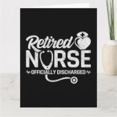 Funny Remüde Nurse Joke Pflege Ruhestand Karte (Vorderseite)