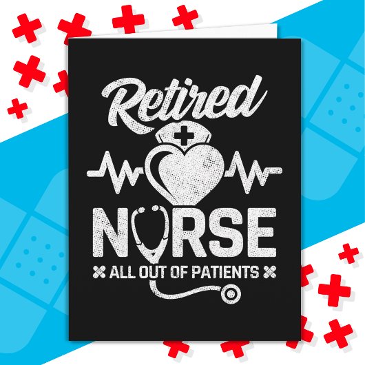 Funny Remüde Nurse Joke Pflege Ruhestand Karte