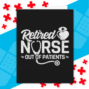 Funny Remüde Nurse Joke Pflege Ruhestand Karte