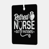 Funny Remüde Nurse Joke Pflege Ruhestand Ornament Aus Metall (Vorderseite links)