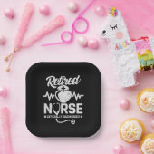 Funny Remüde Nurse Joke Pflege Ruhestand Pappteller (Party)