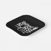 Funny Remüde Nurse Joke Pflege Ruhestand Pappteller (Gewinkelt)