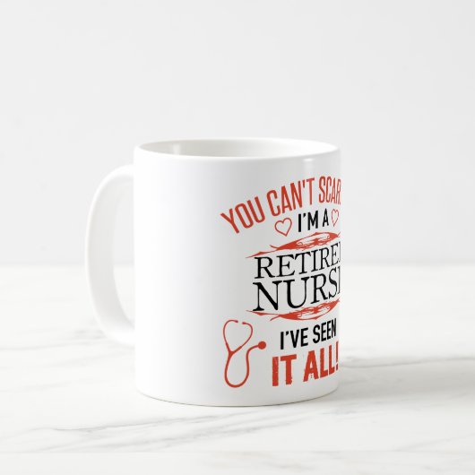 Funny Remüde Nurse Kaffeetasse (Vorderseite Links)