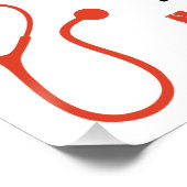 Funny Remüde Nurse Poster (Ecke)