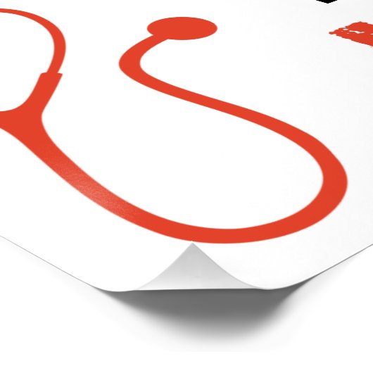 Funny Remüde Nurse Poster (Ecke)