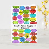 Funny Remüde Nurse spendet Co-Worker-Gedanken Karte (Gelbe Blume)