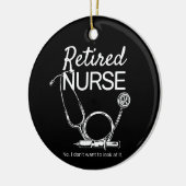Funny Remüde Nurse Woll nicht zu sehen Pensionieru Keramik Ornament (Links)