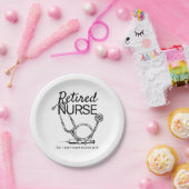 Funny Remüde Nurse Woll nicht zu sehen Pensionieru Pappteller (Party)