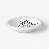 Funny Remüde Nurse Woll nicht zu sehen Pensionieru Pappteller (Gewinkelt)