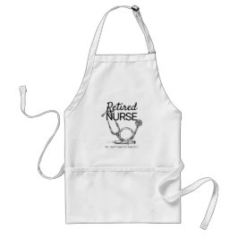 Funny Remüde Nurse Woll nicht zu sehen Pensionieru Schürze