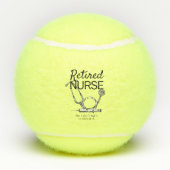 Funny Remüde Nurse Woll nicht zu sehen Pensionieru Tennisbälle (Rückseite)