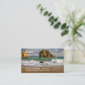 Funny Remüde, Ocean Waves, Professionelle Tasche Visitenkarte (Stehend Vorderseite)