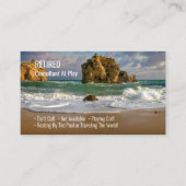 Funny Remüde, Ocean Waves, Professionelle Tasche Visitenkarte (Vorderseite)