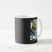 Funny Remüde Police Officer Golf Rentirement Gesch Kaffeetasse (VorderseiteRechts)