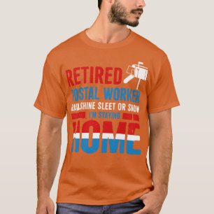 Funny Remüde Postarbeiter Mailman Retirement Gif T-Shirt