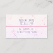 Funny Remüde, rosa Marmor, DIY Pink Gag Visitenkarte (Rückseite)