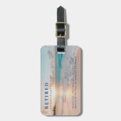 Funny Remüde, Sunset Beach, Professionelle Tasche Gepäckanhänger (Vorderseite vertikal)