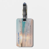 Funny Remüde, Sunset Beach, Professionelle Tasche Gepäckanhänger (Rückseite vertikal)