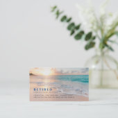 Funny Remüde, Sunset Beach, Professionelle Tasche Visitenkarte (Stehend Vorderseite)