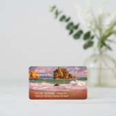 Funny Remüde, Sunset Ocean, DIY Profession Gag Visitenkarte (Stehend Vorderseite)