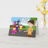 Funny Remüde Teachcard, Spielplatz Karte (Gelbe Blume)