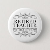 Funny Remüde Teacher Button (Vorderseite)