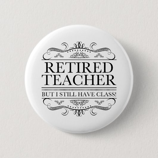 Funny Remüde Teacher Button (Vorderseite)