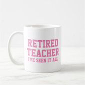 Funny Remüde Teacher Tasse (Links)