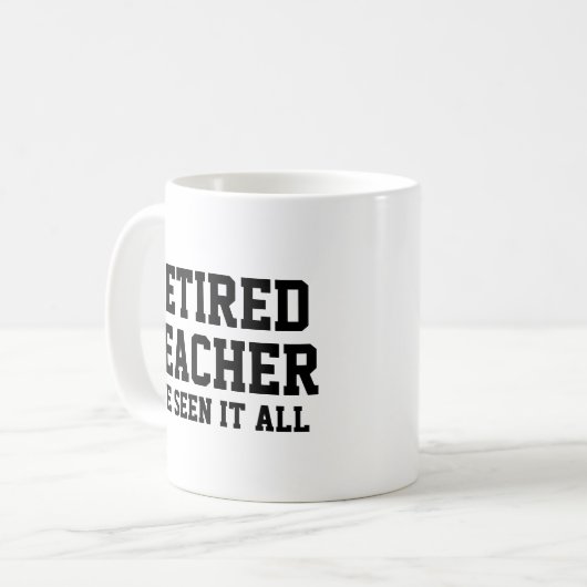 Funny Remüde Teacher Tasse (Vorderseite Links)