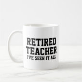 Funny Remüde Teacher Tasse (Links)