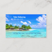 Funny Remüde, Tropical Island, DIY Professionelle  Visitenkarte (Rückseite)