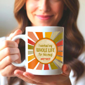 Funny Remüde Zitat farbenfroh Modern Stilvoll Kaffeetasse
