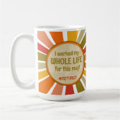 Funny Remüde Zitat farbenfroh Modern Stilvoll Kaffeetasse (Links)