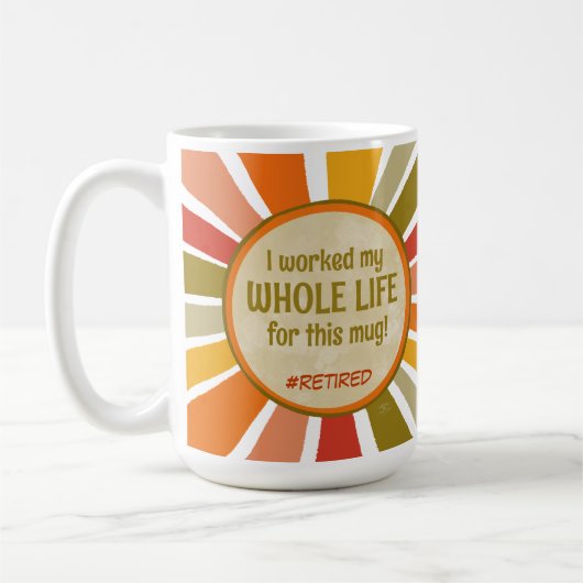 Funny Remüde Zitat farbenfroh Modern Stilvoll Kaffeetasse (Links)