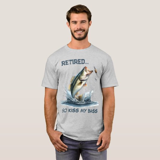 Funny Remüden Küss mir den Bass T-Shirt (Vorne ganz)