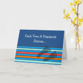 Funny Remüder Podiatrist Card Karte (Gelbe Blume)