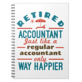 Funny Remütant Accountant Way Happier Notizblock (Vorderseite)