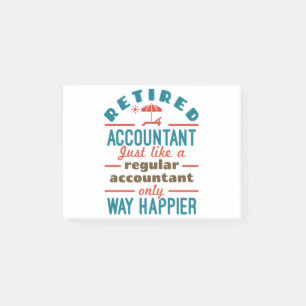 Funny Remütant Accountant Way Happier Post-it Klebezettel