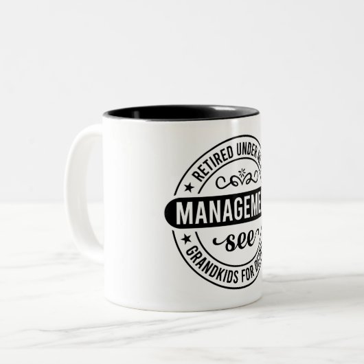 Funny Remüunder unter neuer Leitung Zweifarbige Tasse (Vorderseite Links)