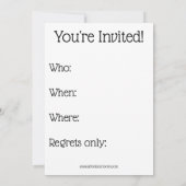 Funny Renaissance Party Einladungen (Rückseite)