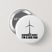 Funny Renewable Energy Environmental Gift Cool Win Button (Vorne & Hinten)