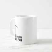 Funny Renewable Energy Environmental Gift Cool Win Kaffeetasse (Vorderseite Links)